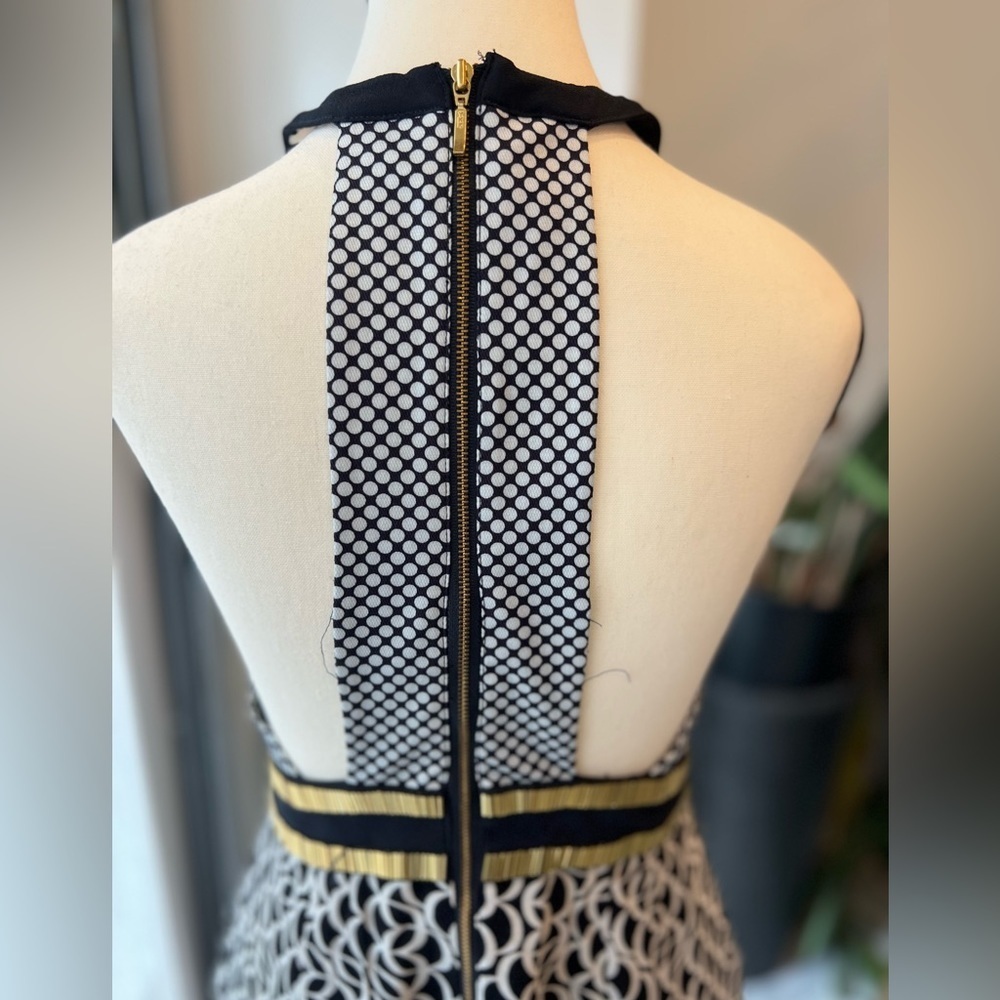 Sass and Bide MultI Layer Halter Dress with Gold detailing - Picture 8 of 11